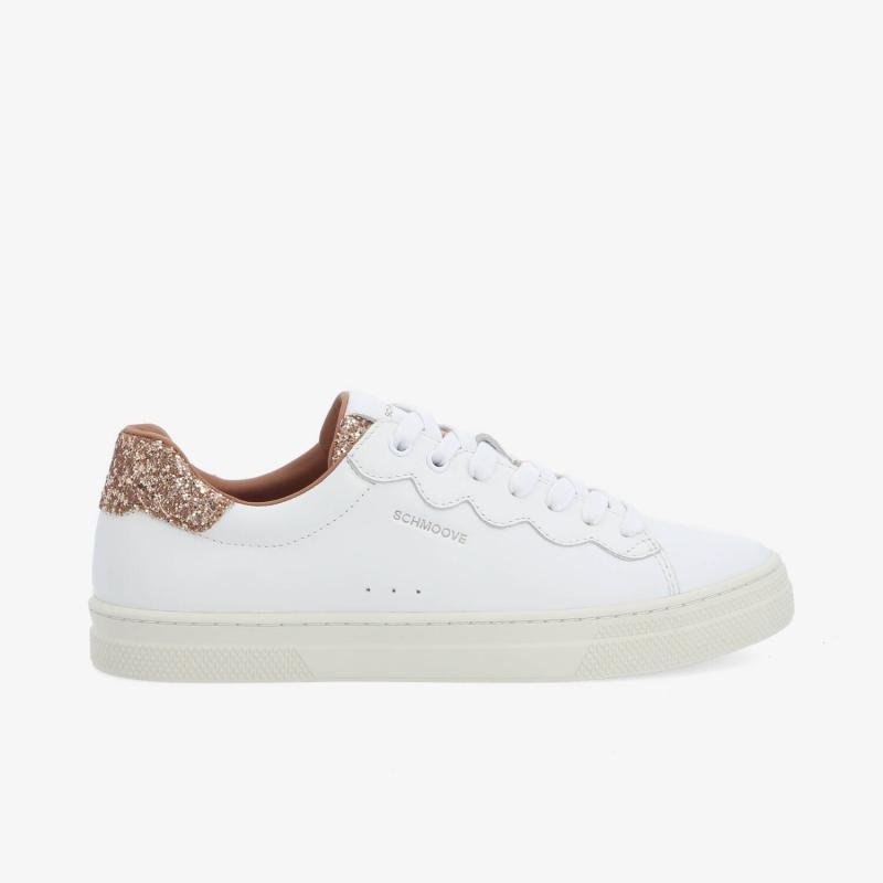 SPARKLE WAVE W - NAPPA/GLITTER - WHITE/PINK